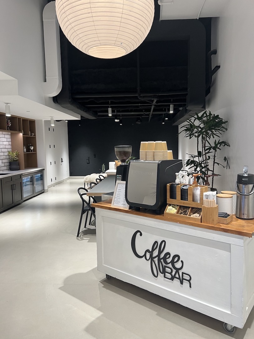 Mobile Espresso bar serving guests at a Los Angeles event