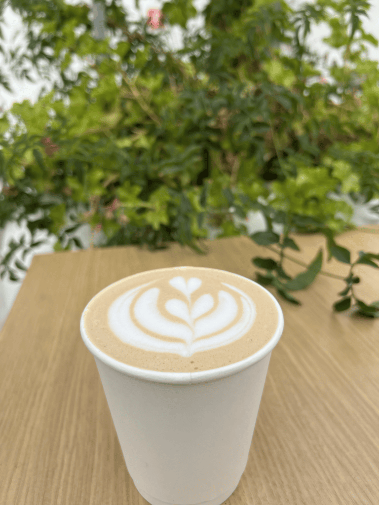 Handcrafted espresso drinks from a mobile coffee bar in Los Angeles